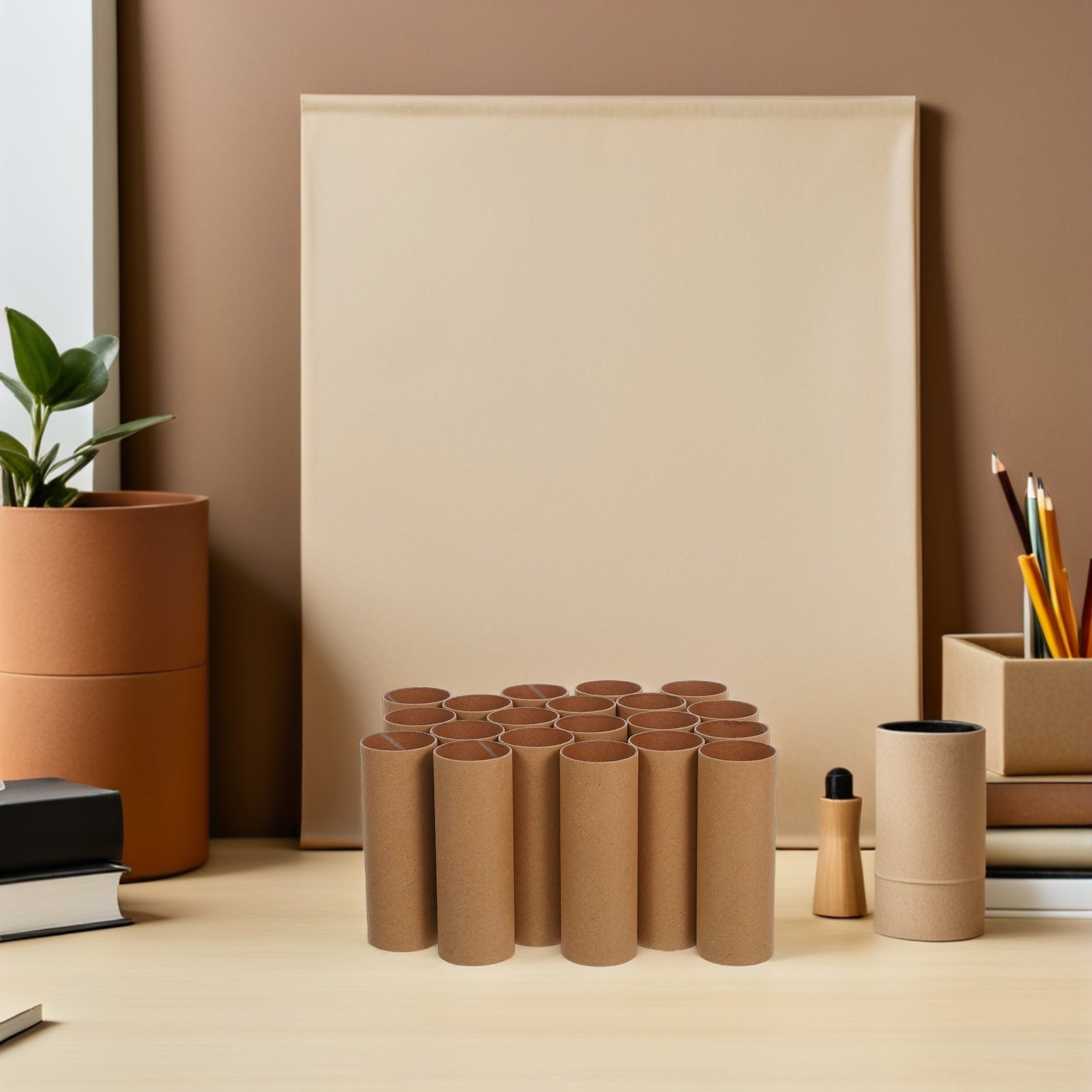 Art Craft Cardboard - 30 stuks kartonnen buisjes, ronde papieren