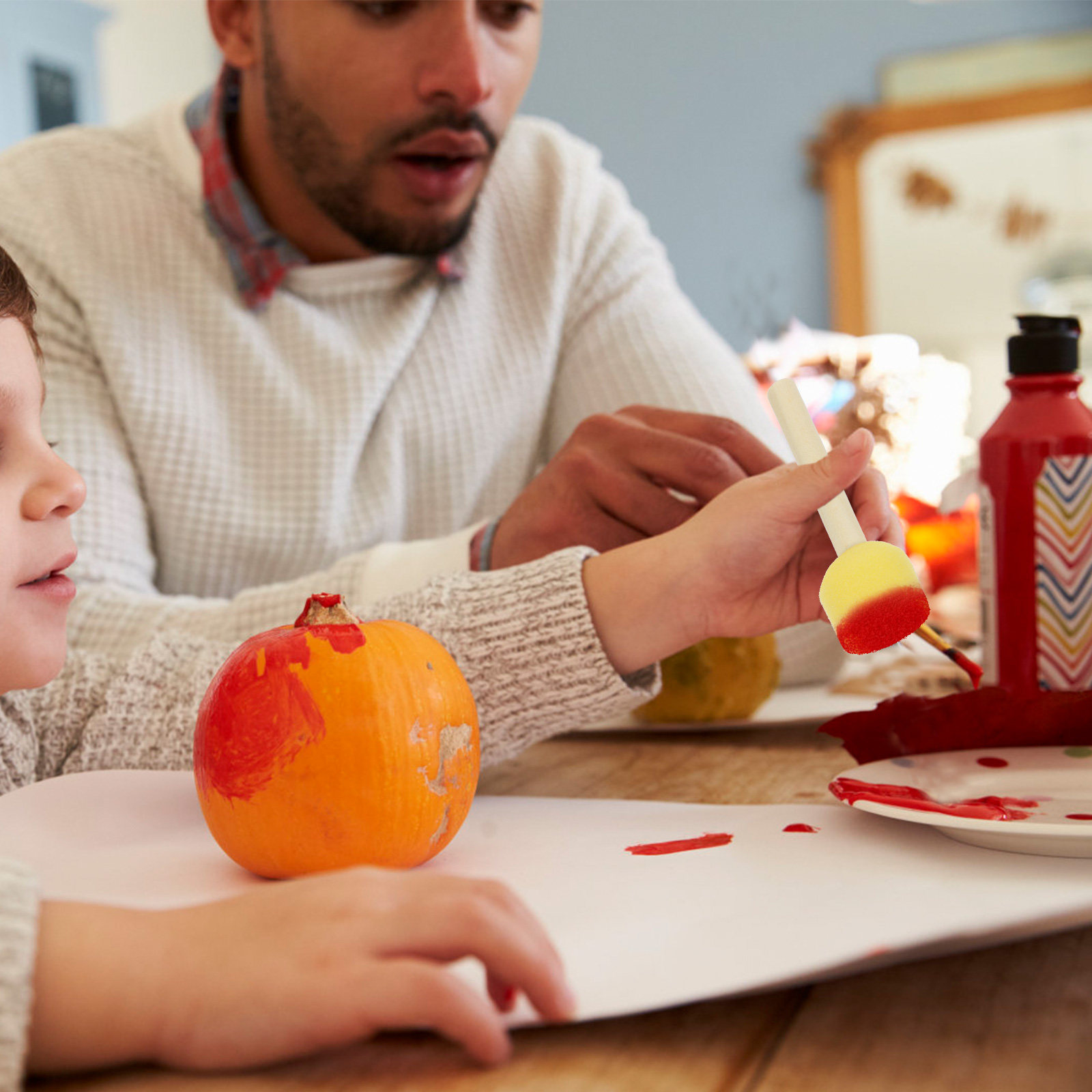 Art And Craft For Nursery - 20 stuks sponspenselen voor tekenen, schilderen,