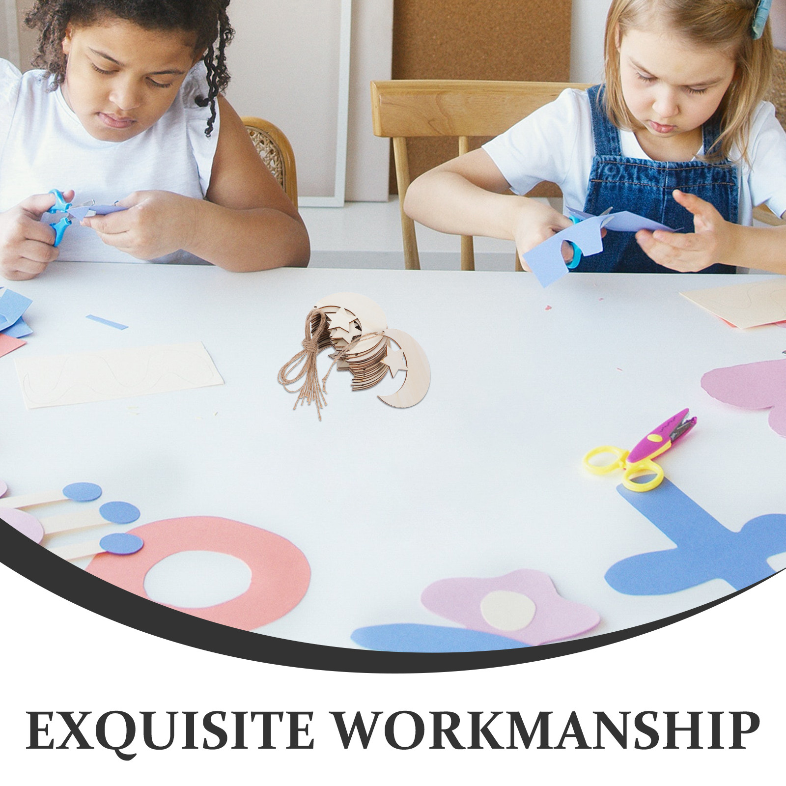 20 stuks houten maan- en sterv - Art And Craft For Nursery recensie en prijs