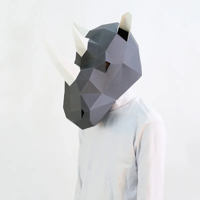Neushoorn Volwassen Hoofdmaske - Art Craft Cardboard recensie en prijs
