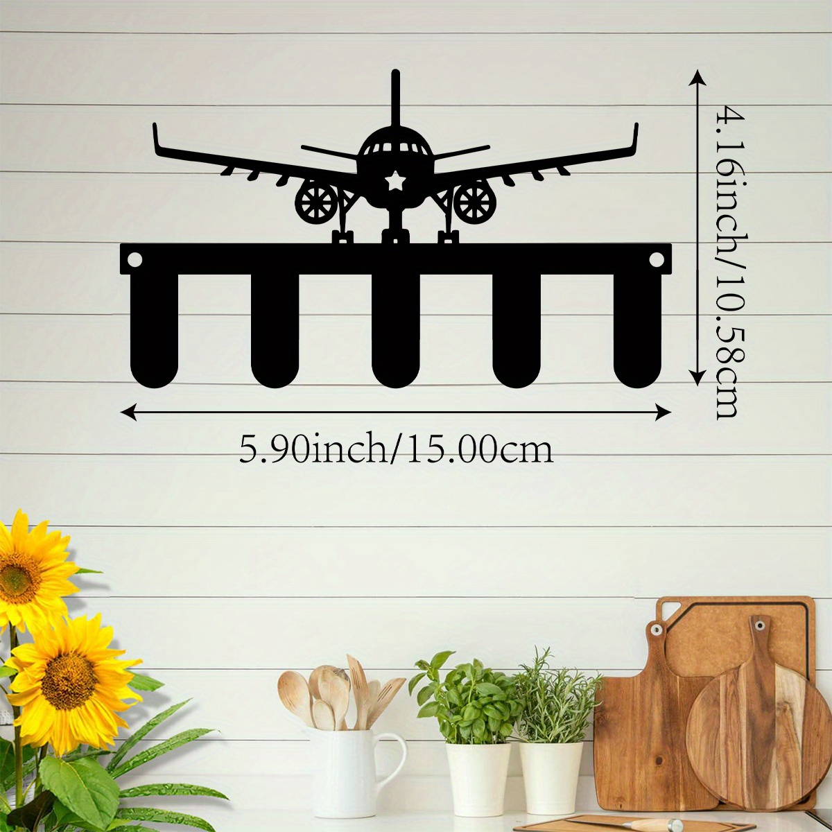 CIFBUY vliegtuig metalen wandd - Art Craft Bar recensie en prijs