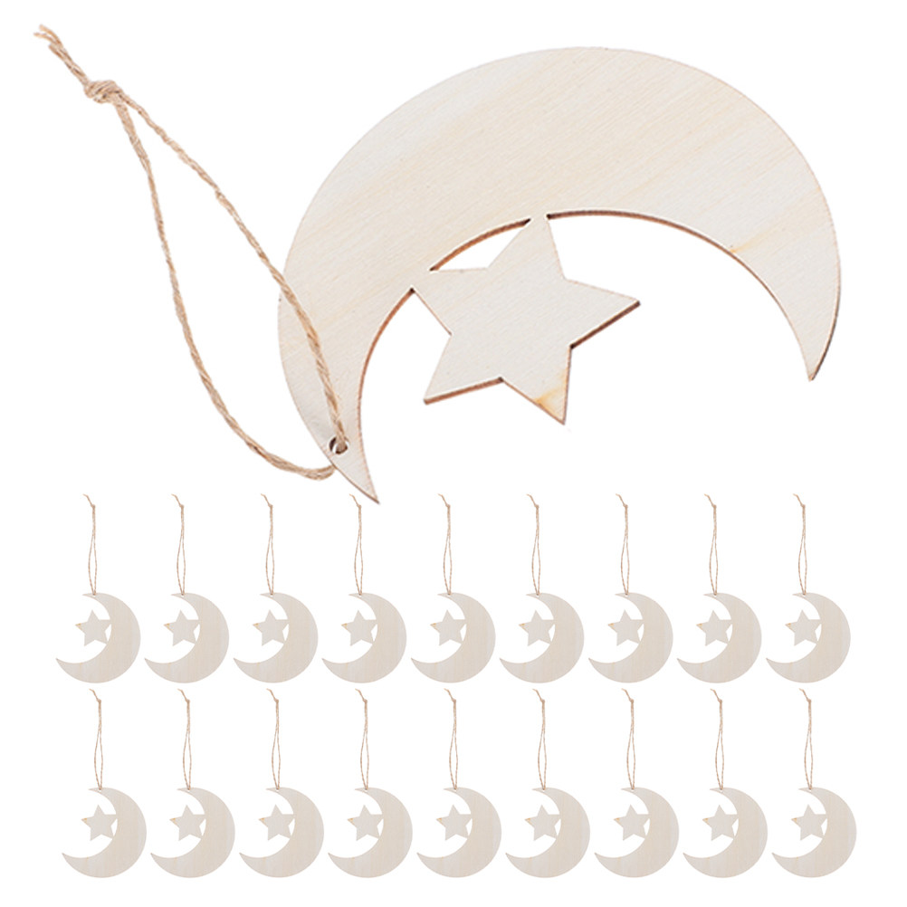40 stuks houten maan- en sterb - Art And Craft For Nursery recensie en prijs