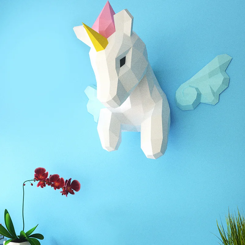 Regenboog Eenhoorn Dier Muur D - Art Craft Cardboard recensie en prijs
