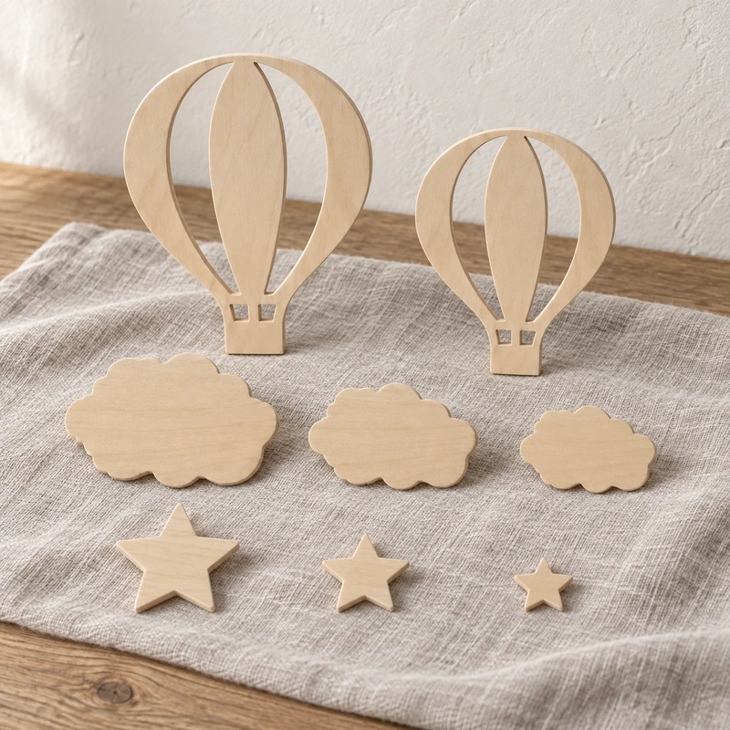13-delige Houten Wanddecoratie - Art And Craft For Nursery recensie en prijs