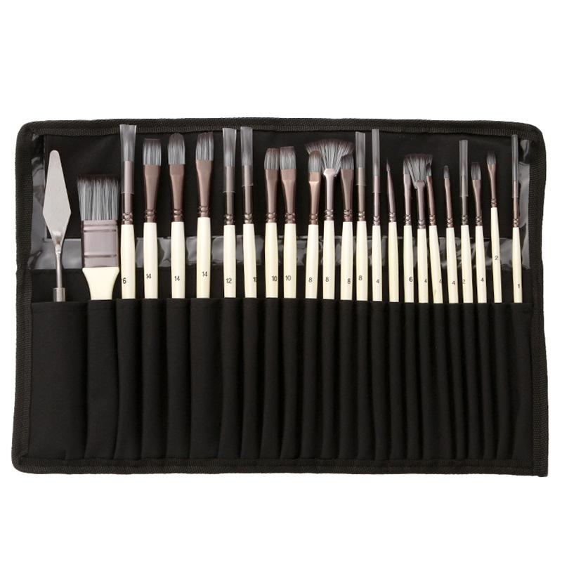 Set van 24 verfkwasten met een - Gouache Paint Set recensie en prijs