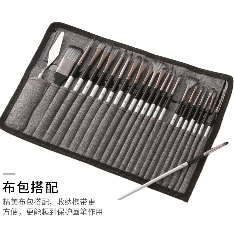Set van 24 verfkwasten met een - Gouache Paint Set recensie en prijs