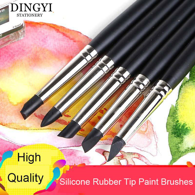 5Pcs Silicone Rubber Tip Pense - Gouache Paint Set recensie en prijs