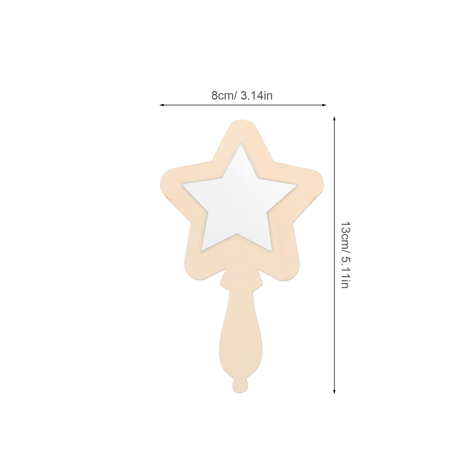 10 stuks kleine houten spiegel - Art And Craft For Nursery recensie en prijs